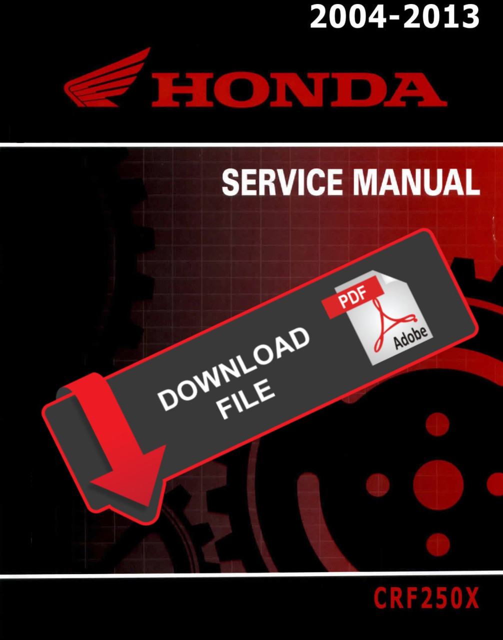 Honda 2010 CRF 250X Service Manual