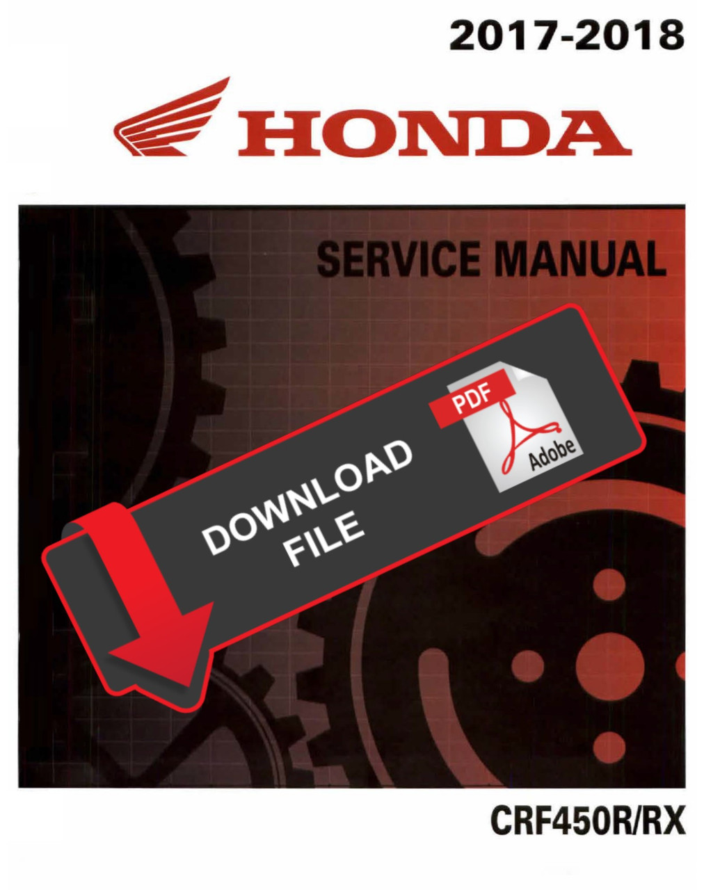 【ホンダ CRF450R/RX サービスマニュアル】★2018年6月発行★希少★ Honda 2018 CRF 450R Service Manual