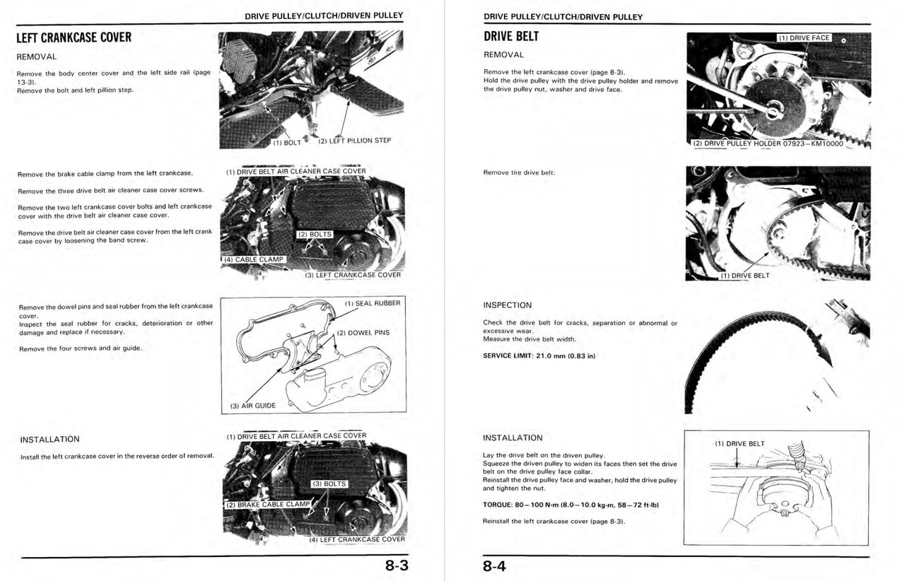 1987 HONDA ELITE 150 SERVICE MANUAL PDF visual data 4