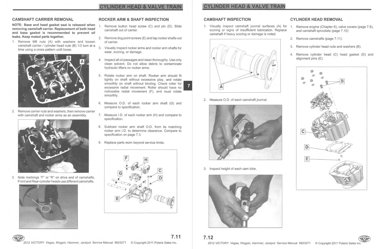Victory 2012 Hammer 8Ball Service Manual