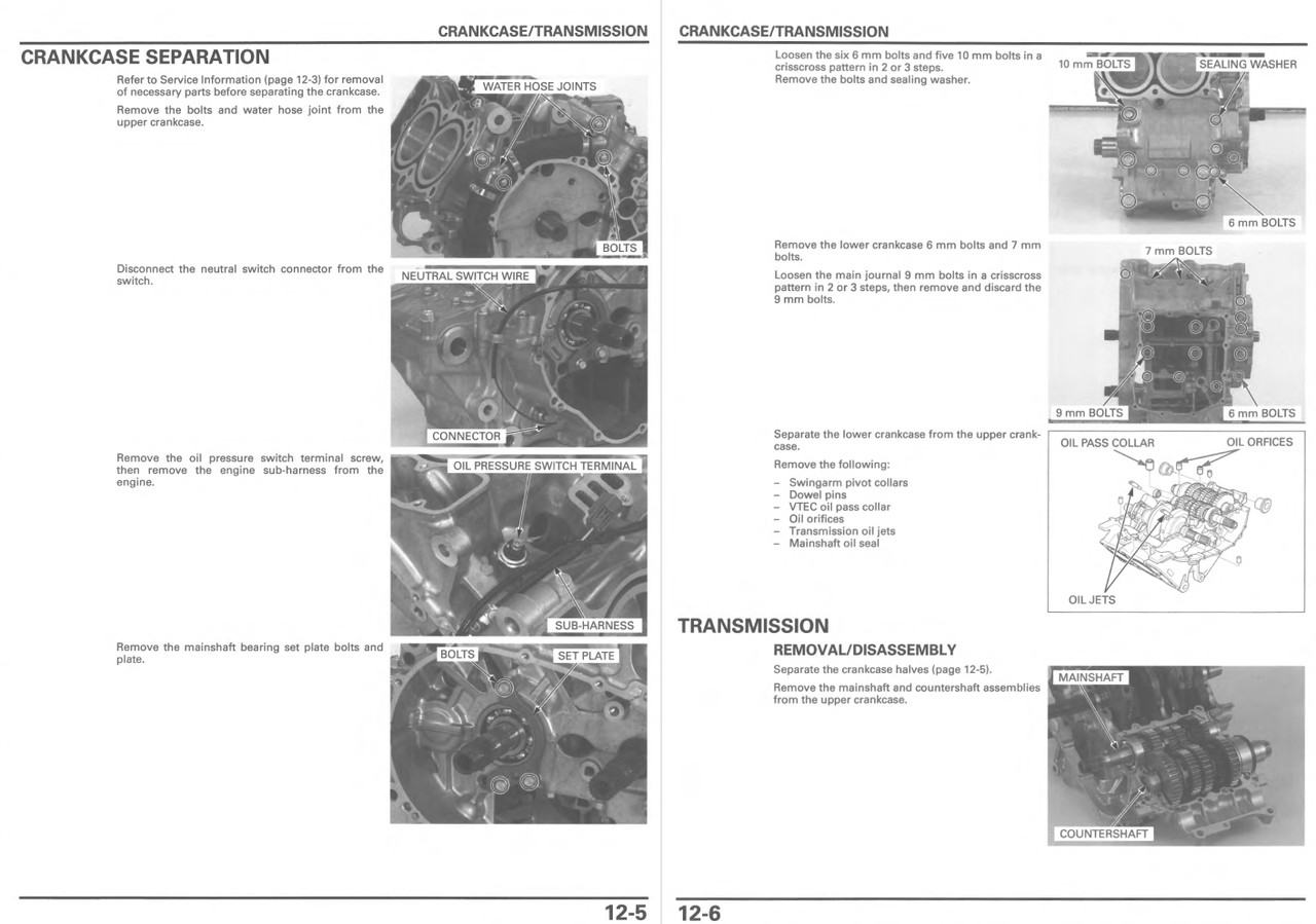 Honda 2010 VFR800 Service Manual