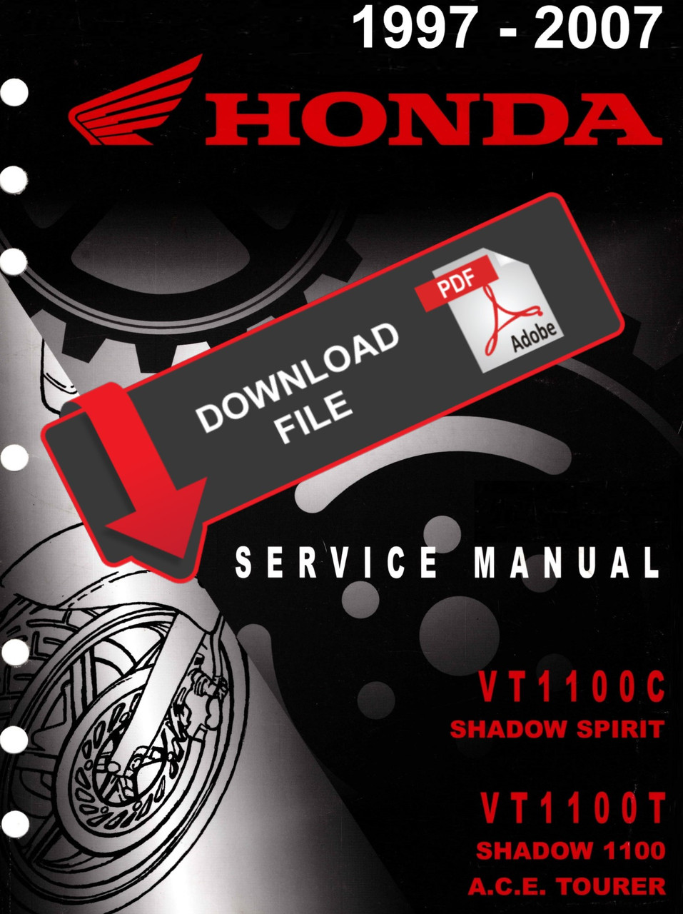 Honda 1999 VT1100C Shadow Spirit Service Manual