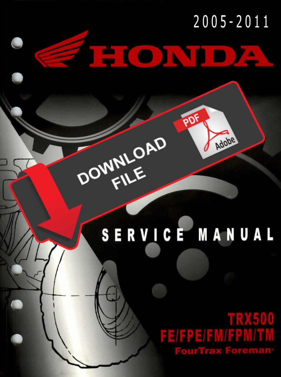2015 HONDA FOREMAN SERVICE MANUAL visual data 6