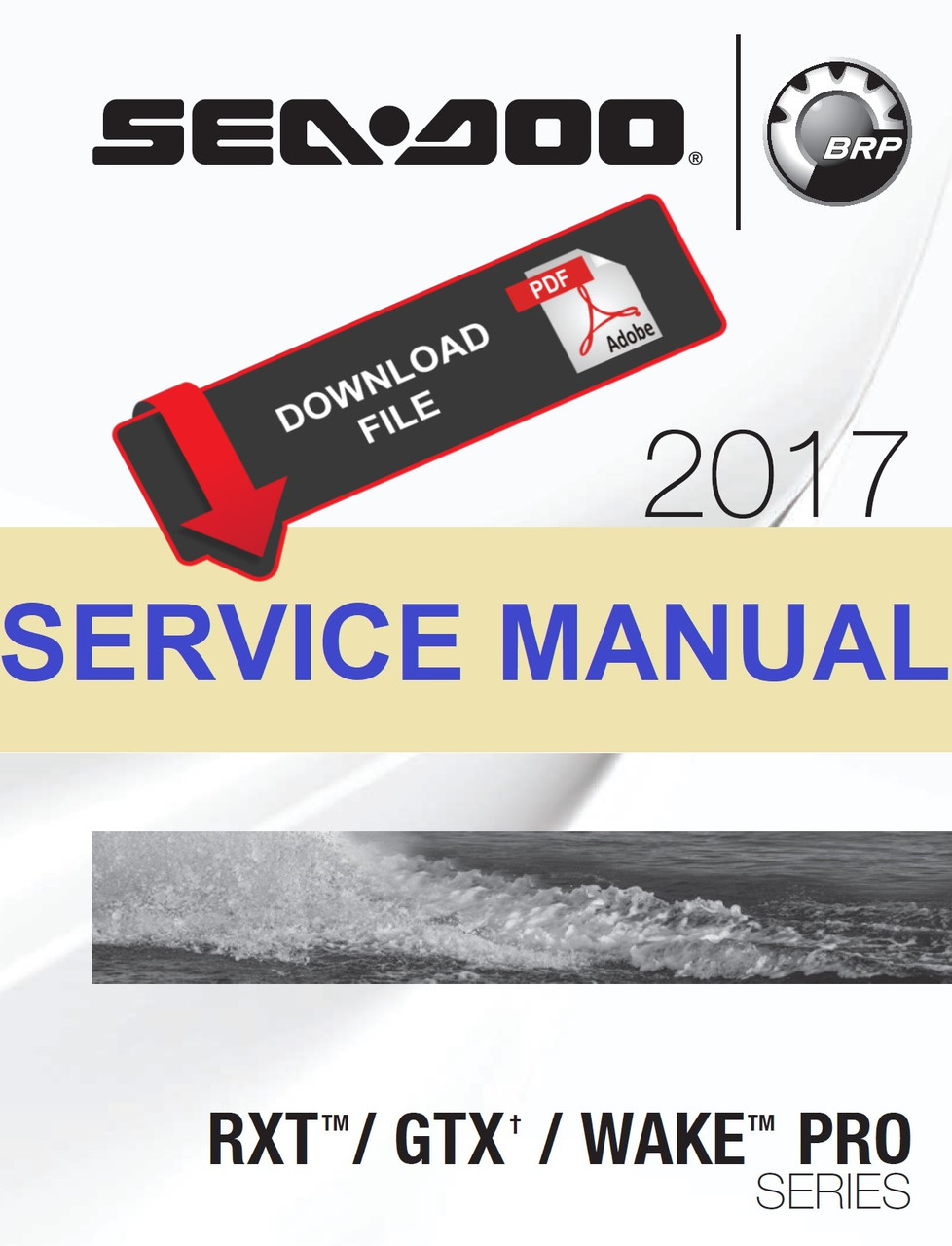 Sea-Doo 2017 RXT 260 Jetski Personal Watercraft Service Manual