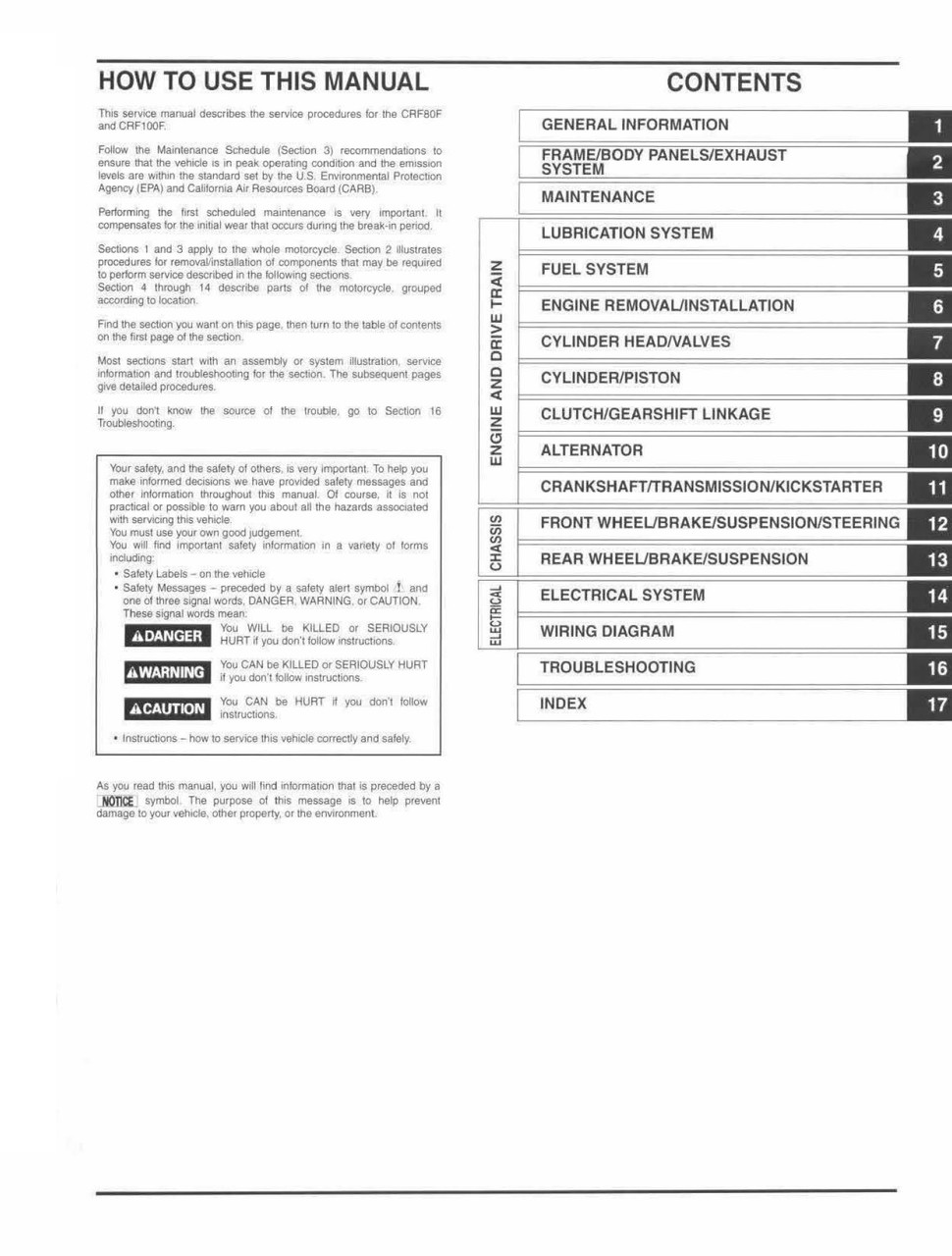 2004 HONDA CRF80F SERVICE MANUAL PDF visual data 5