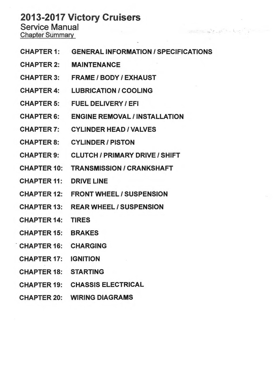 Victory 2013 Hammer Service Manual