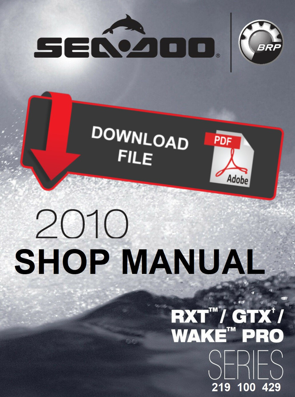 Sea-Doo 2010 RXT 260 Jetski Personal Watercraft Service Manual