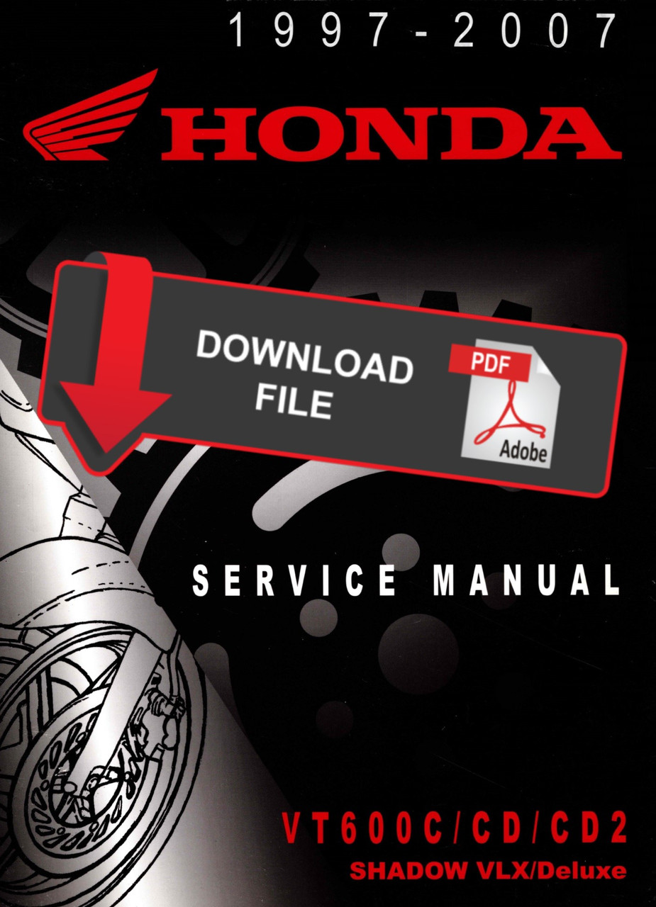 Honda 1997 Shadow 600 VLX Deluxe Service Manual