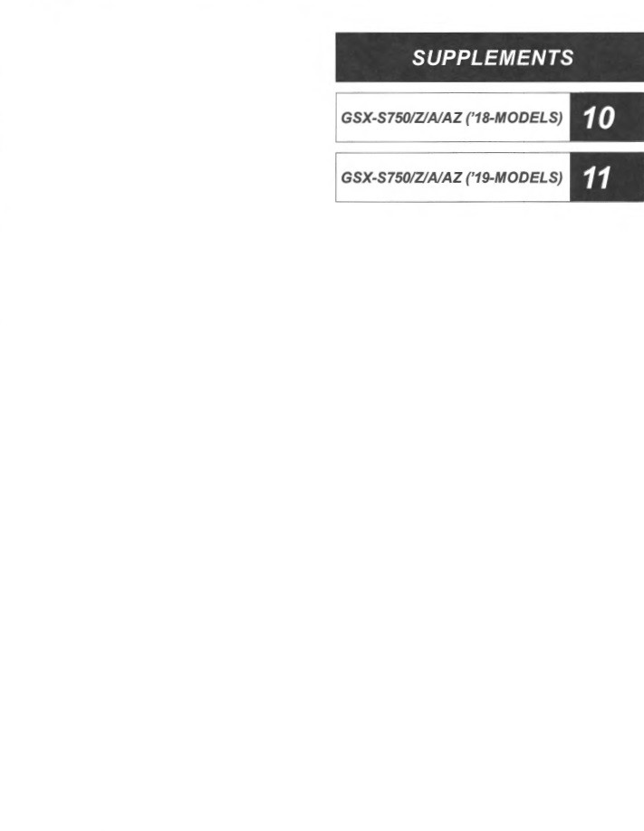 Suzuki 2017 GSX-S 750A Service Manual