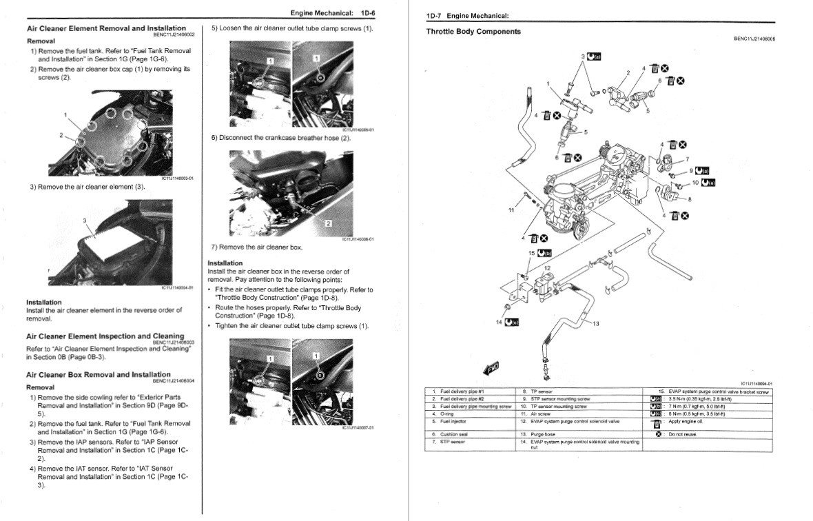 Suzuki 2016 V-Strom 650 XT Service Manual