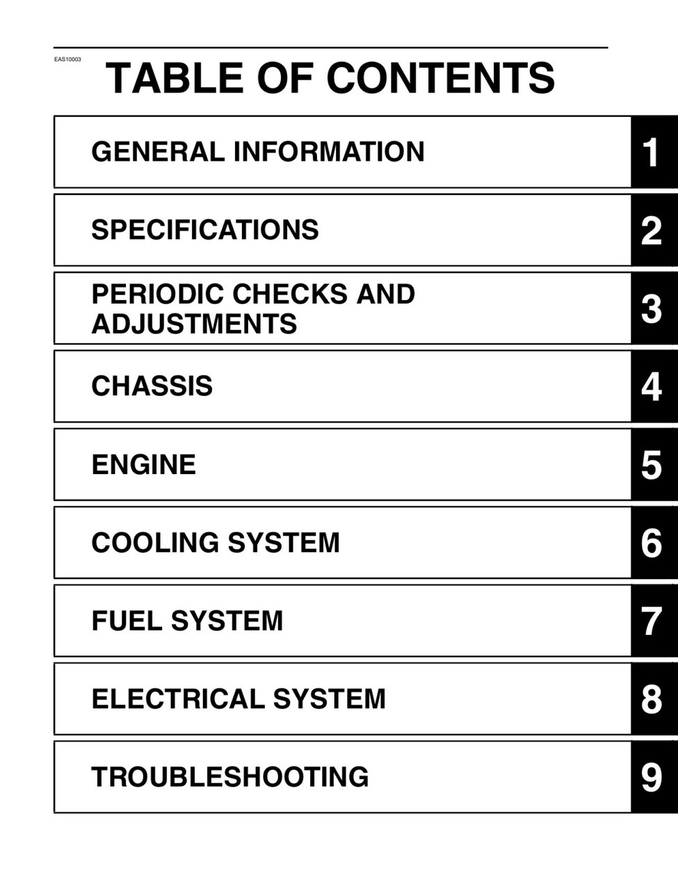 Yamaha 2016 FJR1300 Service Manual