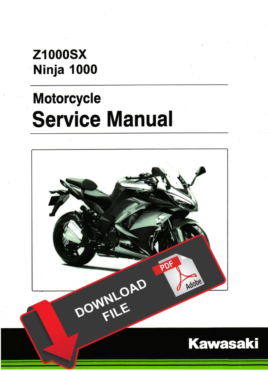 Service Manual Kawasaki 2018 Ninja 1000 Repair