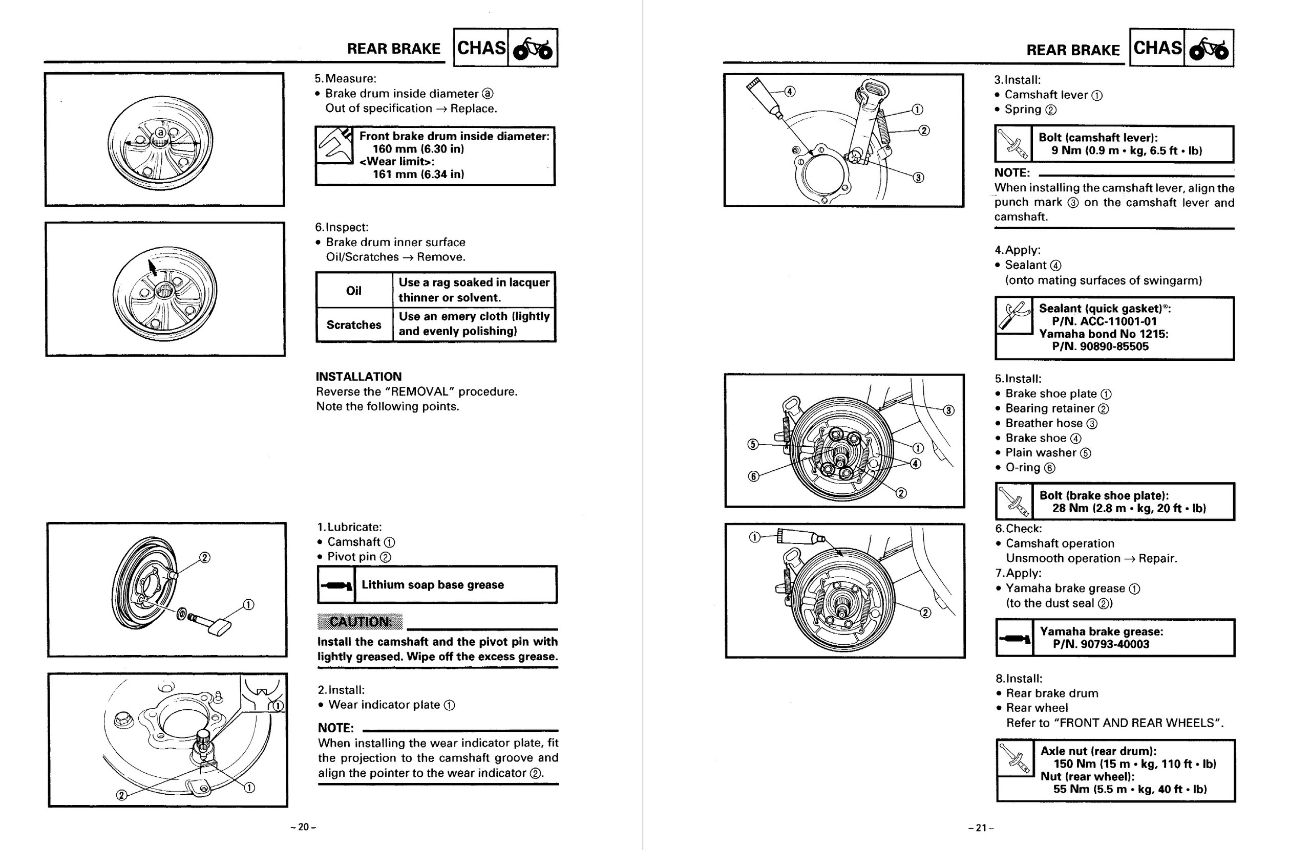 Yamaha 1994 Big Bear 350 4x4 Service Manual