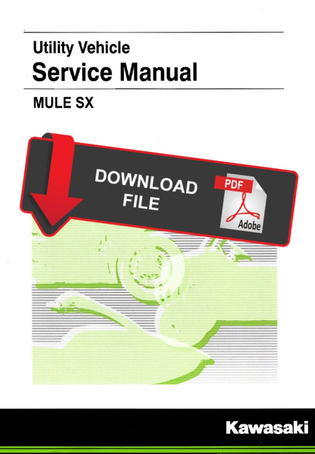 Kawasaki 2020 Mule SX Carbureted Service Manual