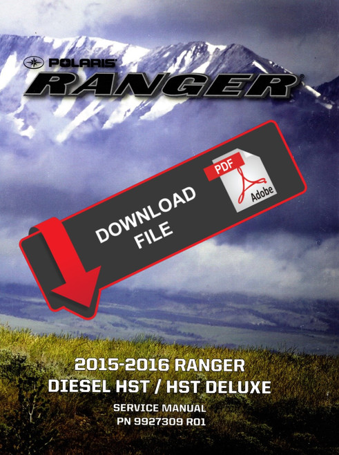 Polaris 2015 Ranger Diesel Hydrostatic Drive Service Manual