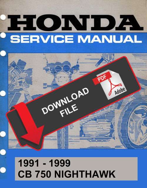 Honda 1998 CB750 Nighthawk Service Manual