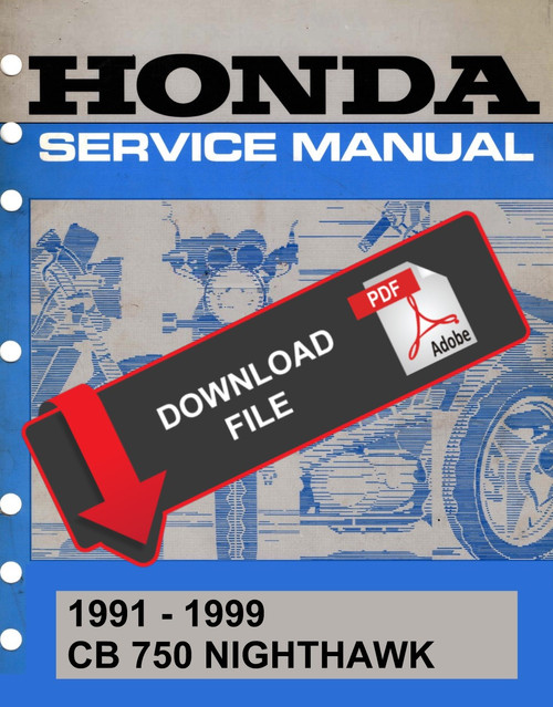 Honda 1999 CB750 Nighthawk Service Manual