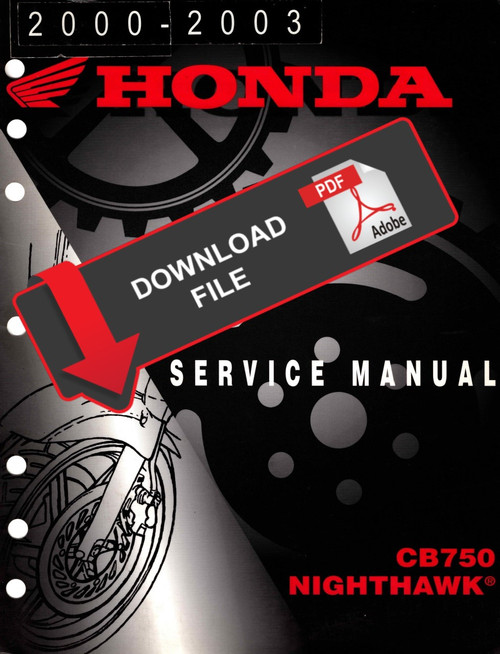 Honda 2002 CB750 Nighthawk Service Manual