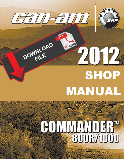 Can-Am 2012 Commander 1000X Service Manual