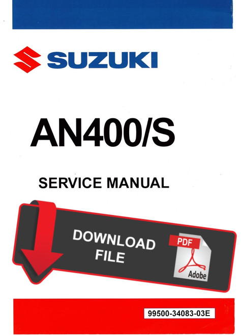 Suzuki 2004 AN400 Service Manual
