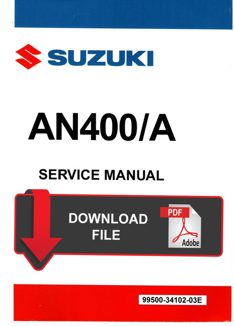 Suzuki 2010 AN400 Service Manual