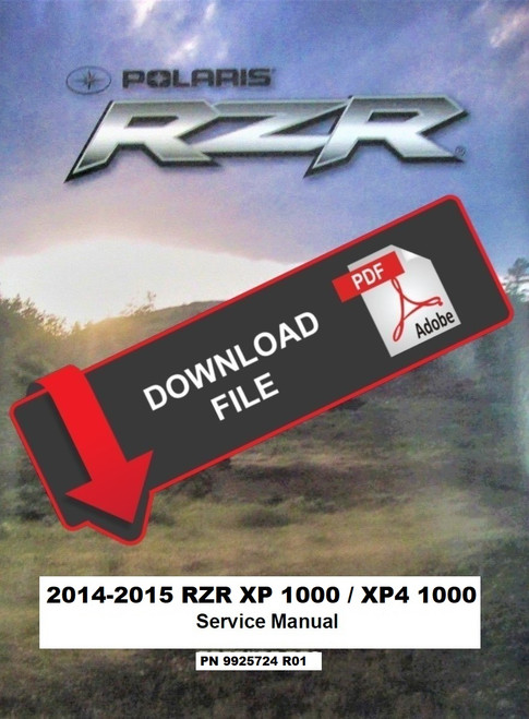 Polaris 2015 RZR XP 4 1000 Service Manual