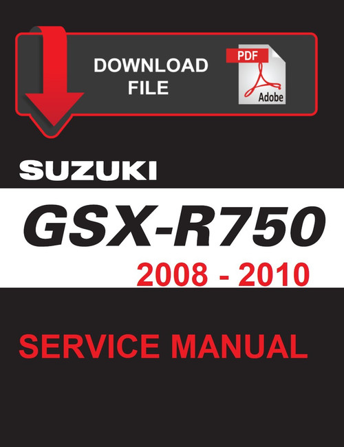 Suzuki 2010 GSX-R 750 Service Manual