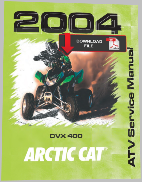 Arctic Cat 2004 DVX 400 Service Manual