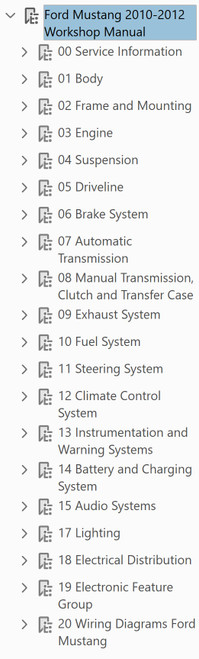 2005 MUSTANG GT SERVICE MANUAL PDF visual data 6
