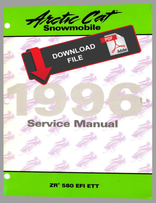 Arctic Cat 1996 ZR 580 EFI ETT Service Manual