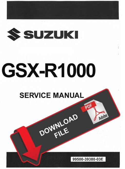 Suzuki 2015 GSX-R 1000 Service Manual