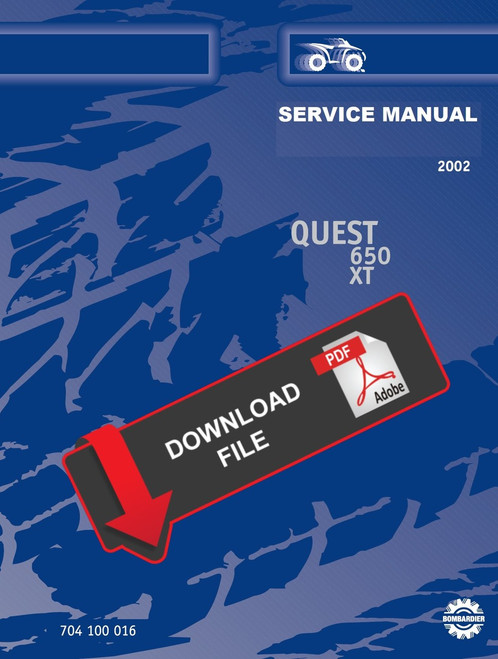 Bombardier 2002 Quest 650 Service Manual