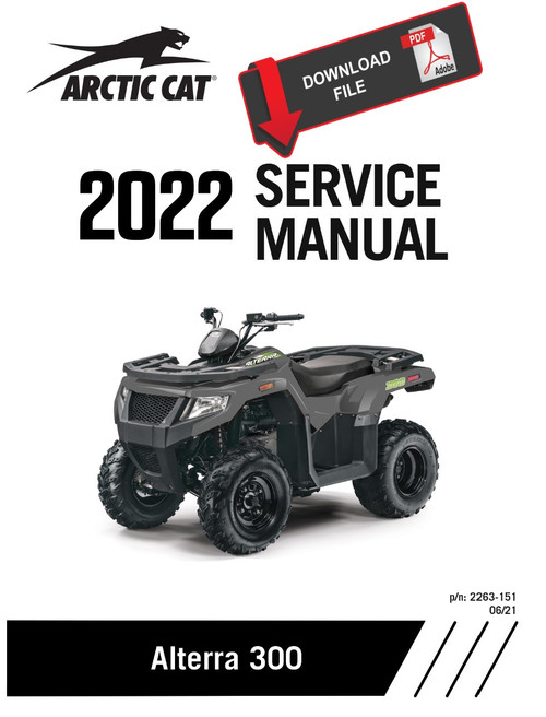 Arctic Cat 2022 Alterra 300 Service Manual