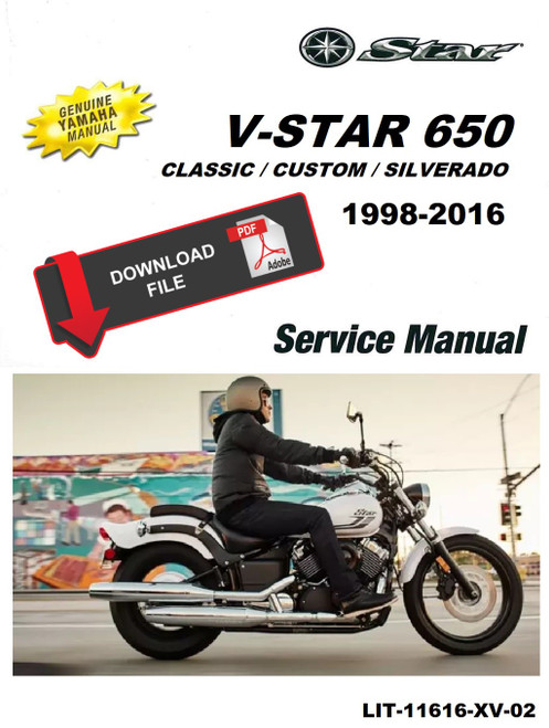 Yamaha 2012 V-Star 650 Custom Service Manual