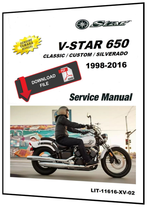 Yamaha 2008 V-Star 650 Midnight Custom Service Manual