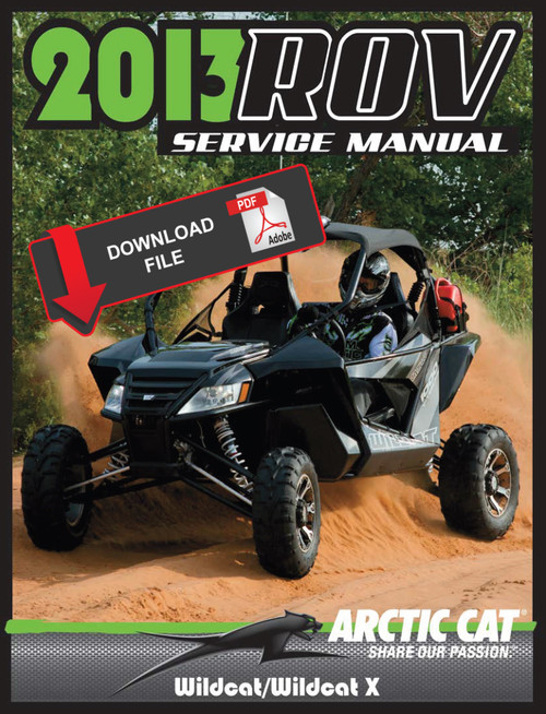 Arctic Cat 2013 Wildcat X Service Manual
