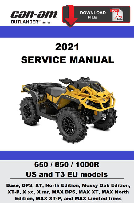 Can-Am 2021 Outlander XT 650 Service Manual
