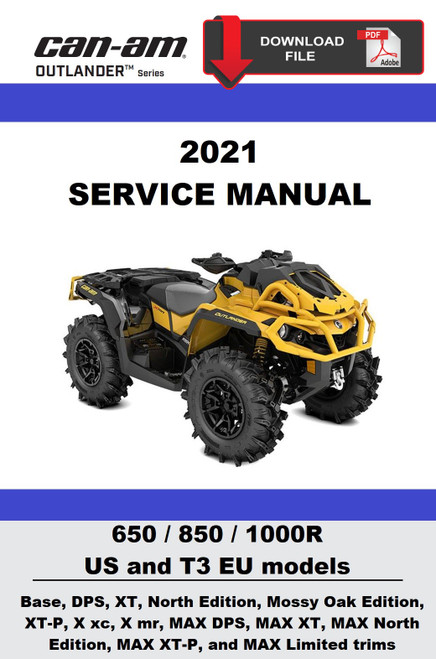 Can-Am 2021 Outlander MAX DPS 650 Service Manual