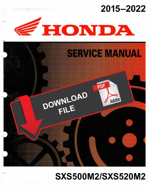 Honda 2022 Pioneer 500 Service Manual