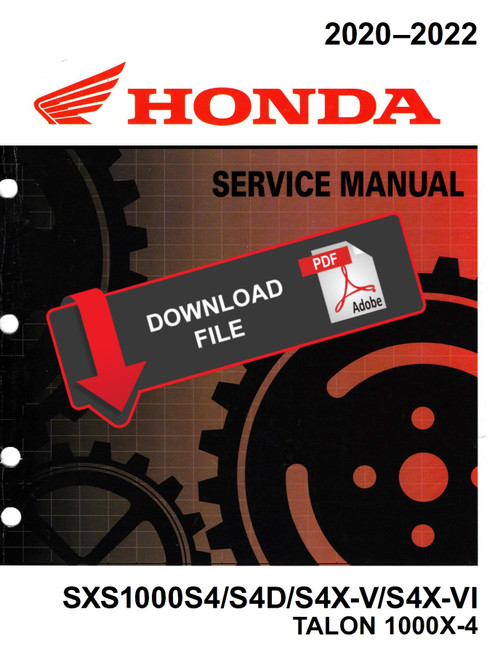 Honda 2021 Talon 1000X-4 Fox Live Valve Service Manual