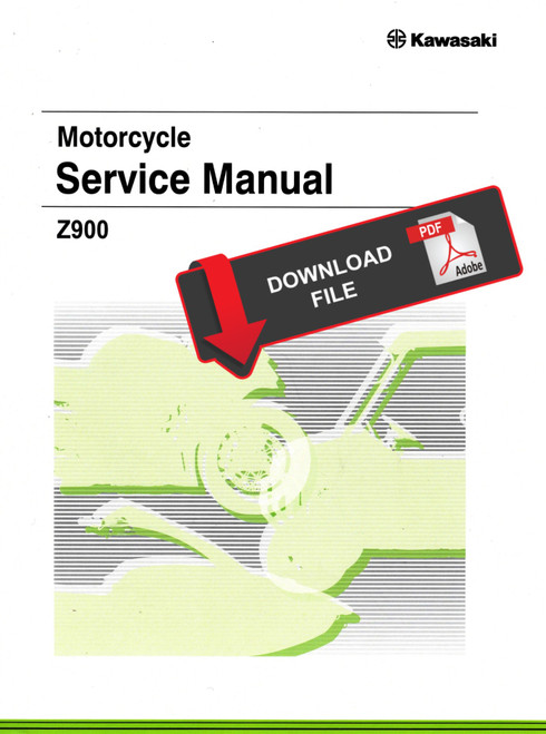 Kawasaki 2020 Z900 Service Manual