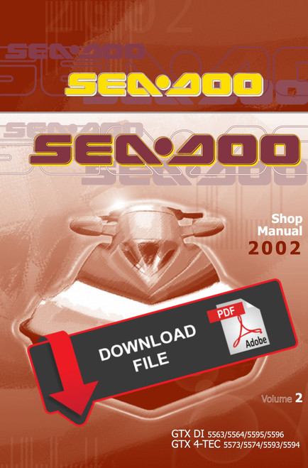 Sea-Doo 2002 GTI DI Jetski Service Manual