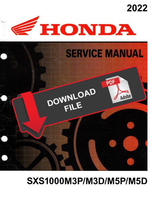 Honda 2022 SXS1000M3D Service Manual