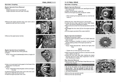 Kawasaki 2011 Z1000 Service Manual