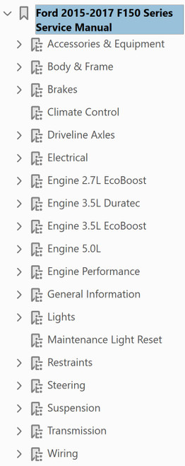 2016 F150 SERVICE MANUAL PDF visual data 6