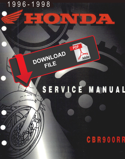 Honda 1998 CBR900RR Service Manual