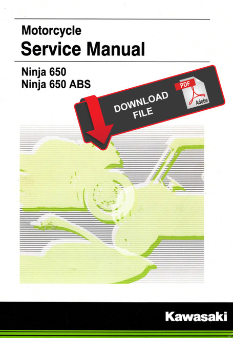 Service Manual Kawasaki 2019 Ninja 650 ABS Repair