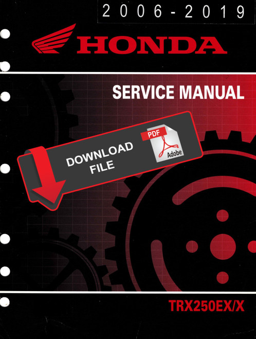 Honda 2017 TRX250X Sportrax Service Manual