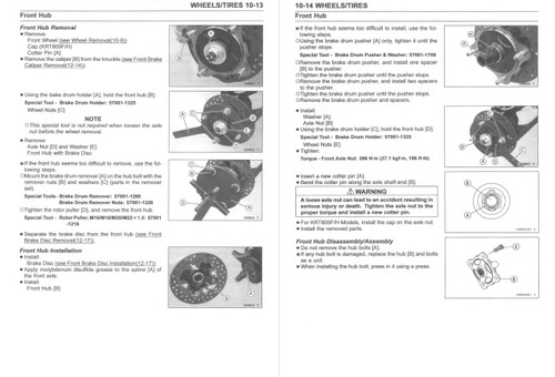 Kawasaki 2022 Teryx4 Service Manual