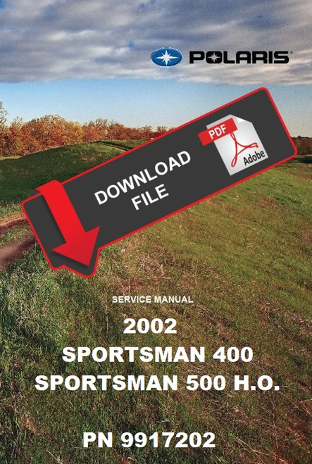Polaris 2002 Sportsman 500 H.O. Service Manual